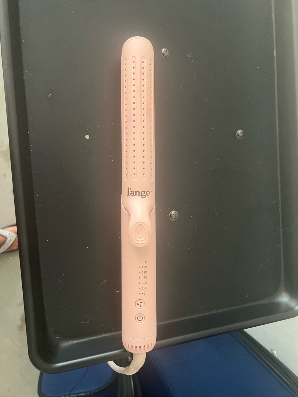 Lange Pink Cordless Hair Straightening Brush - Gentle Styling